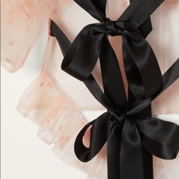 NWT Simone Rocha x HM Printed Tulle Top in Pink sz XS - Picture 8 of 9